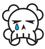 Sad skull is sad