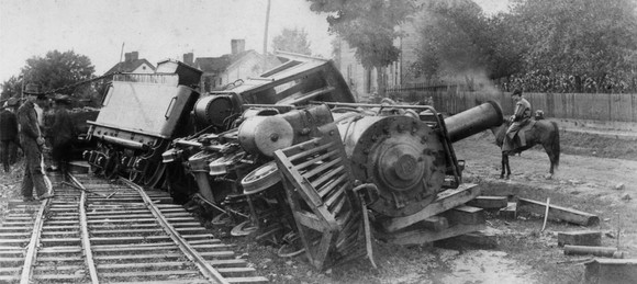 Train wreck photos never get old.
