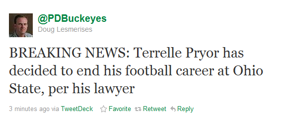 Pryor's OSU Career is Over Pryor's OSU Career is Over
