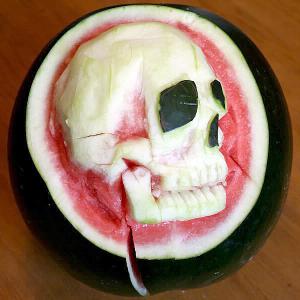 Mmmmmm, skull-termelon.