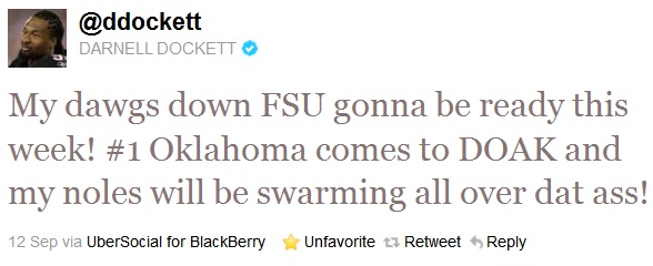 Anthropologists will study Dockett's Twitter feed for the next six millenia.