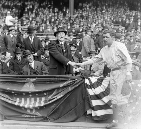 why is wgh laffing? cuz Babe Ruth just signed over the soul of his firstborn in exchange for baseball skillz, LOL.