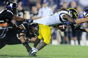Sometimes Denard puts his balls where they aren't supposed to go