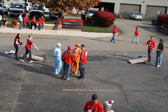 Cornhole, the sport of kings.