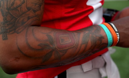 Terrelle Pryor's arm