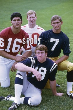 Clockwise from left: Jim Plunkett, Rex Kern, Joe Theisman, Archie Manning. (photo courtesy of heismanpundit.com)