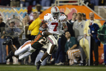 Chris Gamble, the last two way player for Ohio State.