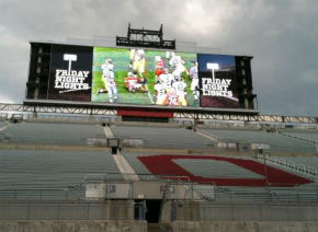 The new scoreboard was a hit at FNL