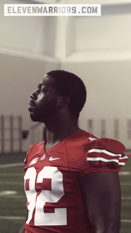 Ohio State's Adolphus Washington at Ohio State's 2012 team media day