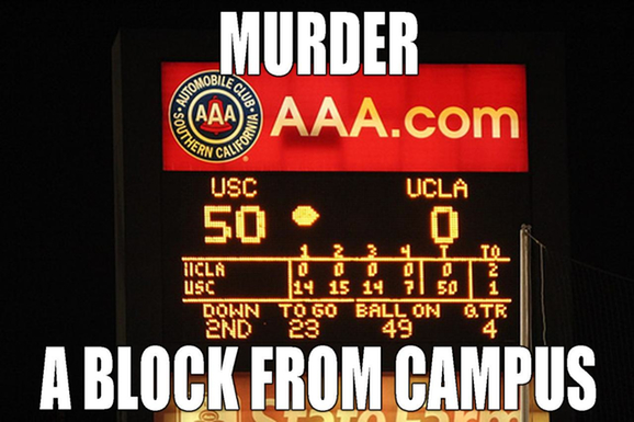 MURDER A BLOCK FROM CAMPUS