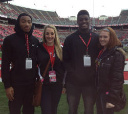 Snodgrass and teammate LB Davonte James popped in last weekend