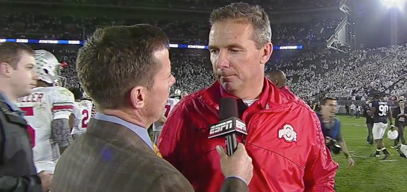 Urban Meyer said the Buckeyes wanted to wear out Penn State's defensive line with tempo