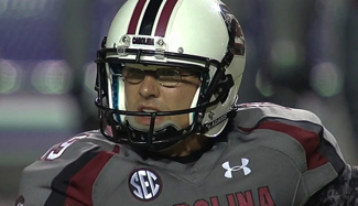 South Carolina kicker Landon Ard is Harry Potter with shoulder pads