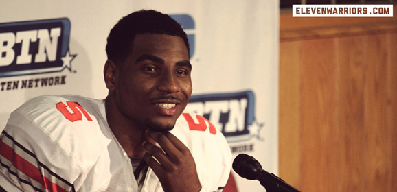 Braxton Miller captures the Big Ten's Offensive Player of the Year Award as a sophomore