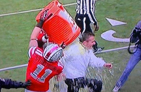 Urban Meyer gets a Gatorade shower after finishing 12-0 Urban Meyer gets a Gatorade shower after finishing 12-0