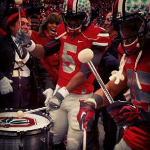 Braxton Miller and Devin Smith on drums