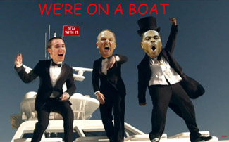 WE'RE ON A BOAT WE'RE ON A BOAT
