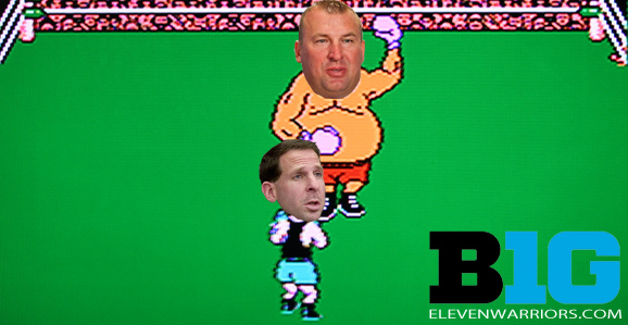 BO PELINI and NEBRASKA vs BRET BIELEMA and WISCONSIN for 12 ROUNDS