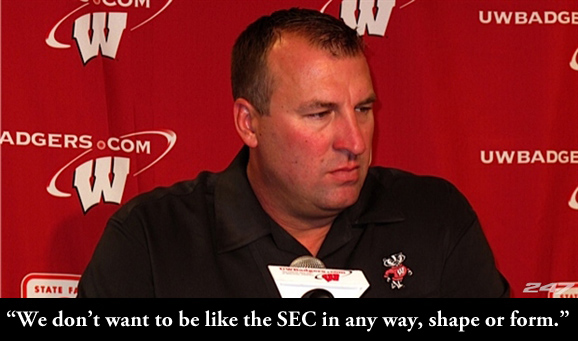 Bret Bielema is off to coach the Razorbacks