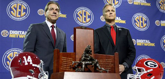 NICK SABAN vs MARK RICHT FOR 12 ROUNDS NICK SABAN vs MARK RICHT FOR 12 ROUNDS
