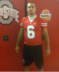 Blazevich looking good in Scarlet and Gray