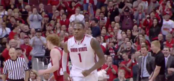 Deshaun Thomas finished with 25 points on 10/17 shooting against Wisconsin