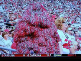 Tracking players-->Star Wars quote-->wookies-->Buckeye wookie. Voila. 