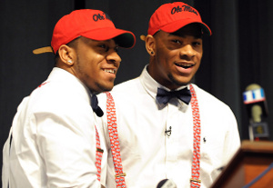 Denzel and Robert Nkemdiche, looking the part of Ole Miss students.
