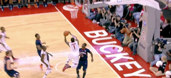 Deshaun Thomas finished on this one... and it was a beauty.