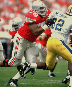 What would the 2013 Buckeyes look like with this guy mauling people? 