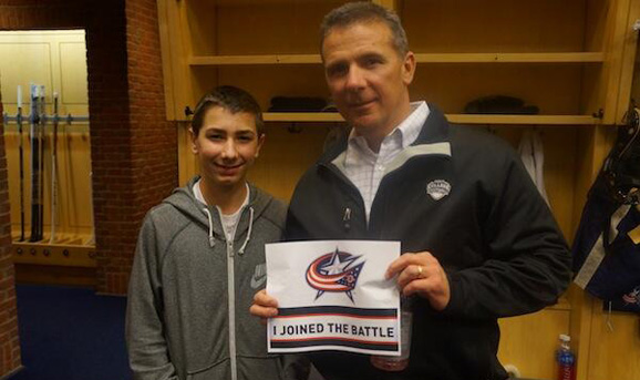 Urban Meyer has your back, Blue Jackets