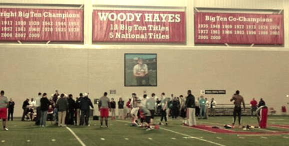 Ohio State's Pro Day at the Woody Hayes Athletic Center