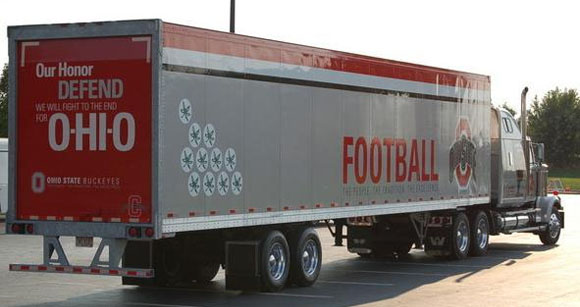Ohio State football's traveling roadshow will be coming to five Big Ten stadiums every other year.