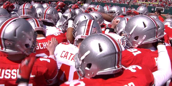 Team Scarlet topped Team Gray in the 2013 Ohio State Spring Game.