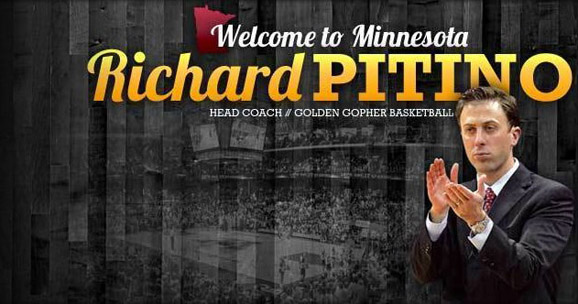 Richard Pitino takes over for Tubby Smith as coach of Minnesota's men's basketball team.