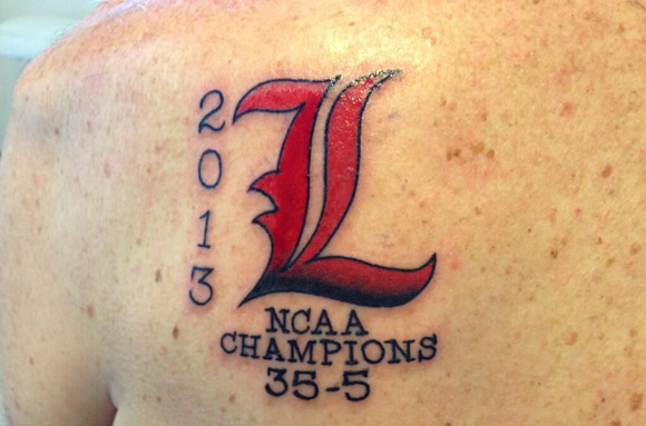 Rick Pitino's tattoo is NSFL