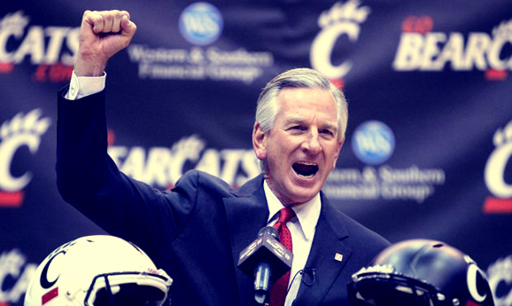 Cincinnati's Tommy Tuberville welcomes Ohio State into his backyard for spring football.