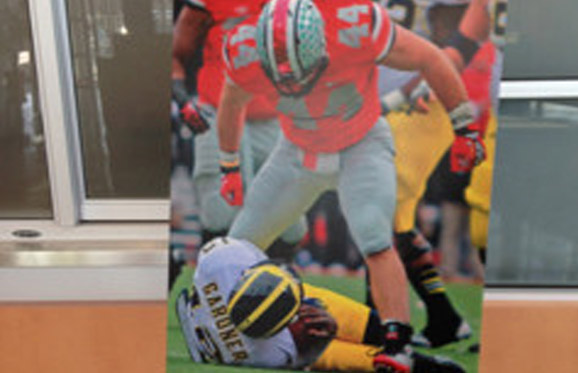 Zach Boren artwork now adorns the Woody Hayes Athletic Center