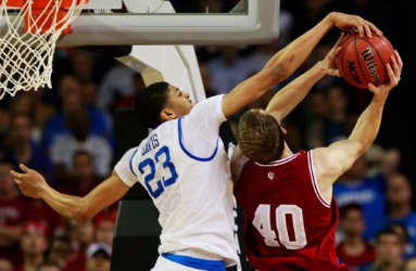 Cody Zeller getting stuffed. A preview of what will happen in the NBA?