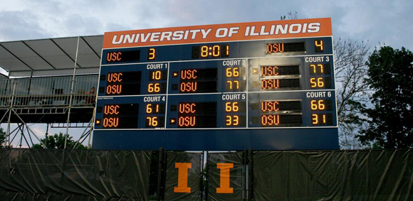 Ohio State won a thriller on the University of Illinois' Khan Tennis courts