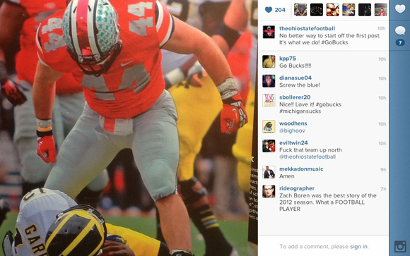 Follow the Buckeyes on Instagram