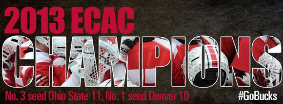 Men's lacrosse captures the 2013 ECAC tournament championship