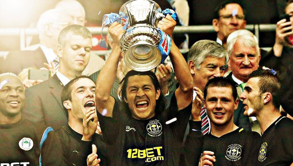 Roger Espinoza and his Wigan squad topped Manchester City to win the 2013 FA Cup.