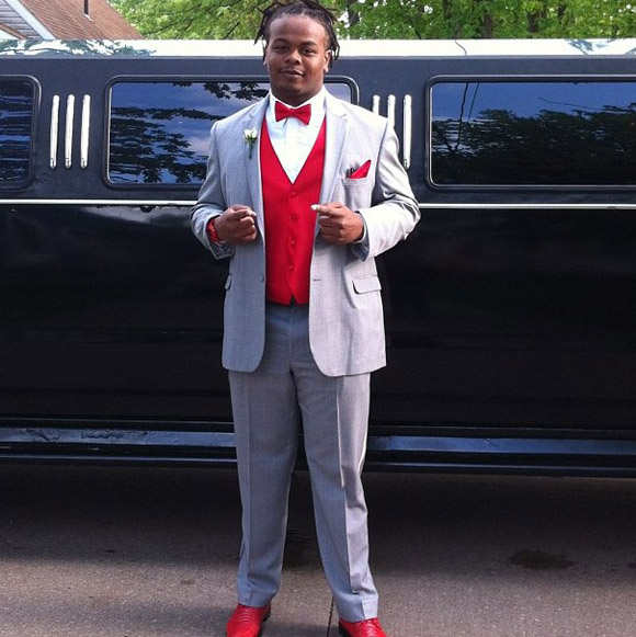 Tracy Sprinkle's choice of prom attire is amazing.