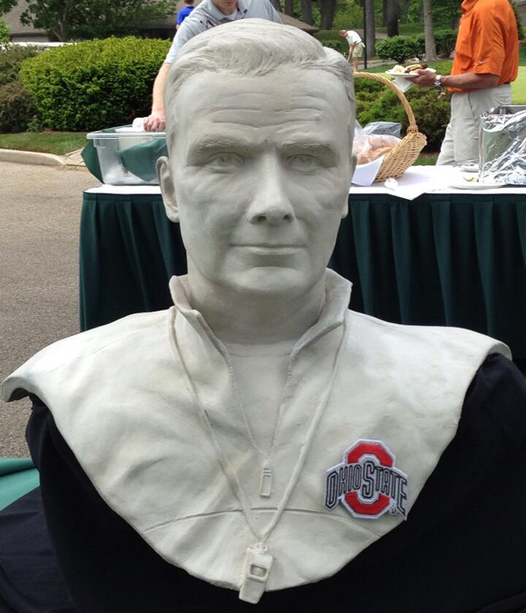 This Urban Meyer bust would look great in any front yard.