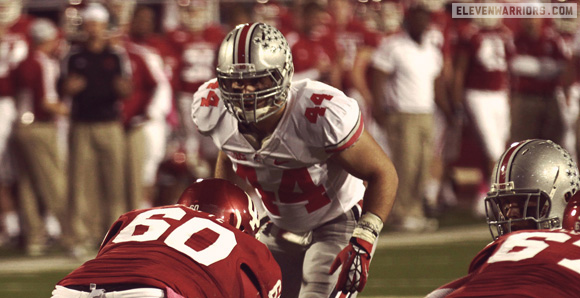 The fullbacker, Zach Boren begins his own chase