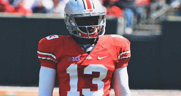 Eli Apple rocks No. 13 for the Buckeyes