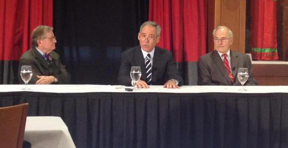 Gordon Gee, Robert Schottenstein and Joe Alutto