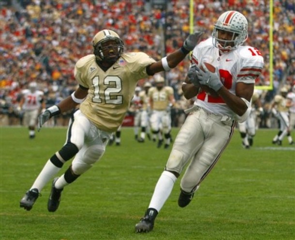 Michael Jenkins reels in the reception that is now known as Holy Buckeye