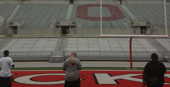 Jalyn Holmes liked what he saw of the Horseshoe